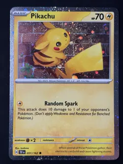 SWIRL Pikachu 051 /162 Stamped 2026 Pokemon Day 30th Anniversary Promo Cosmo NM - Image 3