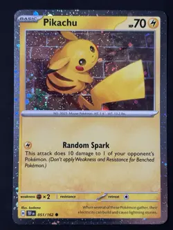 SWIRL Pikachu 051 /162 Stamped 2026 Pokemon Day 30th Anniversary Promo Cosmo NM - Image 4