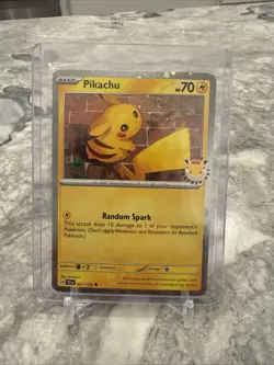Pokemon Day 30th Anniversary Pikachu 051 /162 Stamped 2026 Promo NM WITH SWIRL - Image 2