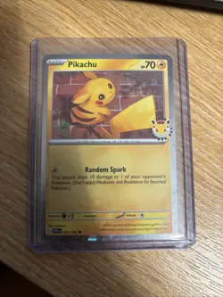 Pikachu 051 /162 Stamped 2026 Pokemon Day 30th Anniversary Promo NM - Image 1