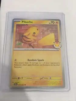 Pokemon Day 30th Anniversary - Pikachu 051 /162 Stamped 2026 Promo NM/M - Image 1
