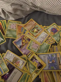 Pokemon Card Bulk Lot 500Cards Vintage BaseJungle Era – Mixed Commons Duplicates - Image 1