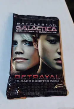 RARE Battlestar Galactica CCG Collectible Card Game BOOSTER PACK NEW SEALED - Image 1