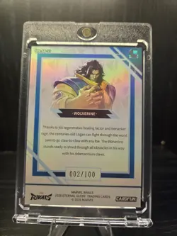 Marvel Rivals Wolverine 2026 Eternal Glory Limited Edition Holo Card 02/100 - Image 2