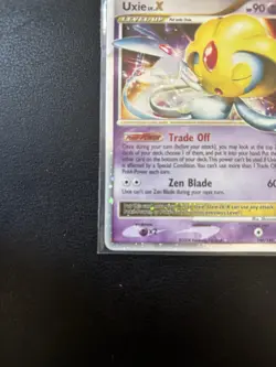 Uxie LV.X Ultra Rare Holo 146/146 Legends Awakened 2008 Pokemon TCG Card - Image 3