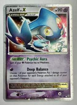 Pokemon Azelf LV.X Holo Card 140/146 Legends Awakened (2008) NM/LP - Image 1