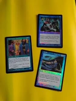 Meddle,Information Drake,Imagecrafter Onslaught. MTG Card. Old vintage FOIL - Image 1