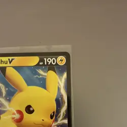 Pokemon Pikachu V Promo Holo SWSH061 Sword & Shield Basic 190 HP Card - Image 3