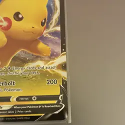 Pokemon Pikachu V Promo Holo SWSH061 Sword & Shield Basic 190 HP Card - Image 4