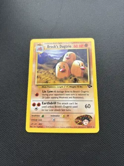 Pokemon Card Gym Challenge Brock's Dugtrio 22/132 WOTC Rare - Image 3