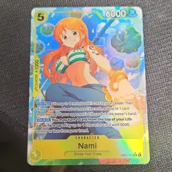 Nami (Straw Hat Crew Foil SR) EB03-058 6000 Power One Piece CCG Card - Image 1