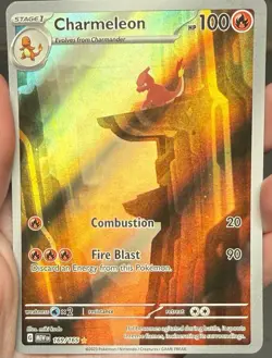 Pokemon Charmeleon MEW EN 169/165 2023 Lot of 3 Regular & Holo Cards - Image 2