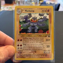 NM Pokemon MACHAMP Card BLACK STAR PROMO Set #43 Wizards of the Coast - Image 1