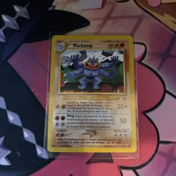 NM Pokemon MACHAMP Card BLACK STAR PROMO Set #43 Wizards of the Coast - Image 2