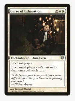 Curse of Exhaustion | MTG DKA | Aura Curse Stax Control EDH Staple | LP - Image 1
