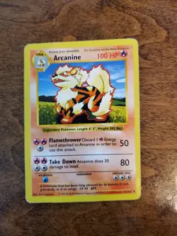 Pokemon TCG - Arcanine - Base Set Shadowless 23/102 - Image 1