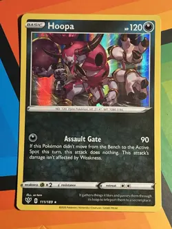 Hoopa 111/189 Pokemon Card Darkness Ablaze Holo Rare NM x1 - Image 1