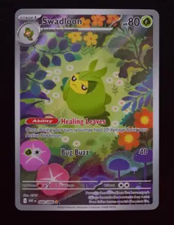 Pokemon TCG - Swadloon 088/086 Illustration Rare S&V EN White Flare NM - Image 1