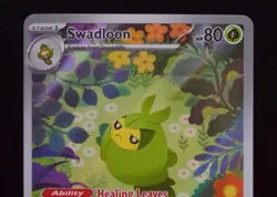 Pokemon TCG - Swadloon 088/086 Illustration Rare S&V EN White Flare NM - Image 2