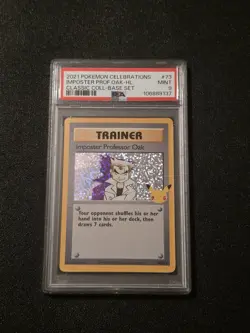 Imposter Oak - Sword & Shield - Celebrations - 73/102 - 2021 - PSA 9 💎 MINT - Image 1