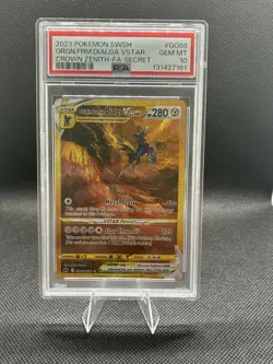 2023 Pokemon SWSH Crown Zenith Origin Form Dialga VSTAR #GG68/GG70 PSA 10 - Image 1