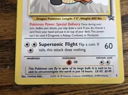 Pokemon Wotc Black Star Promo # 5 Movie Promo DRAGONITE **not played** - Image 3