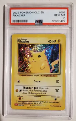 2023 Pokemon CLC EN Pikachu #008 PSA 10 - Image 1