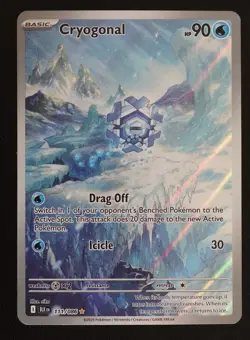 Cryogonal 111/086 Illustration Rare Full Art - Pokemon Black Bolt SV10.5 - Image 1