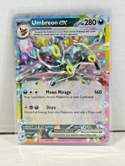 UMBREON EX 2025 POKEMON PRISMATIC EVOLUTIONS DOUBLE RARE 060/131 Q2714 - Image 1