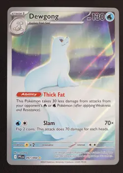 🔥Pokemon TCG - Dewgong - 097/094 - Illustration Rare - Phantasmal Flames - NM🔥 - Image 1