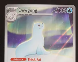 🔥Pokemon TCG - Dewgong - 097/094 - Illustration Rare - Phantasmal Flames - NM🔥 - Image 2