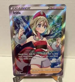 Pokemon Irida Full Art Trainer Supporter Ultra Rare Holo 186/189 Astral Radiance - Image 1
