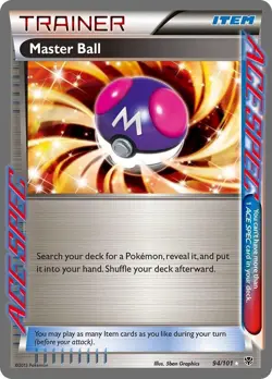 Pokemon TCG Master Ball Ace Spec 94/101 Plasma Blast Set NM Condition - Image 1