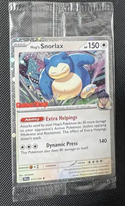 Pokemon Tcg - Hop’s Snorlax - Journey Together GameStop Stamped Promo - Sealed - Image 1