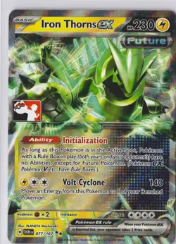 Iron Thorns ex 077/167 Pokemon Play! Play Stamp Prize Pack Series 7 NM - Image 1