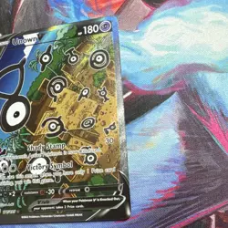 Pokemon Unown V 177/195 Silver Tempest Full Art Ultra Rare Holo Basic 180 HP - Image 3