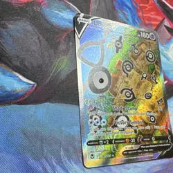 Pokemon Unown V 177/195 Silver Tempest Full Art Ultra Rare Holo Basic 180 HP - Image 4