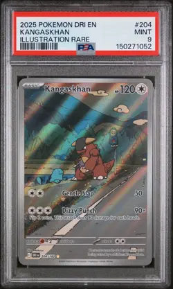 2025 POKEMON DRI EN-DESTINED RIVALS #204 KANGASKHAN PSA 9 - Image 1
