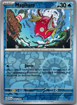 Magikarp 044/198 - Scarlet & Violet Base Set Pokemon TCG NM Reverse Holofoil - Image 1
