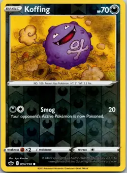 Koffing 094/198 - SWSH06: Chilling Reign Pokemon TCG NM Reverse Holofoil - Image 1