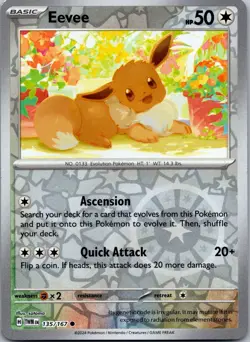 Eevee 135/167 - SV06: Twilight Masquerade Pokemon TCG NM Reverse Holofoil - Image 1