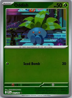 Oddish 001/094 - ME02: Phantasmal Flames Pokemon TCG NM Reverse Holofoil - Image 1