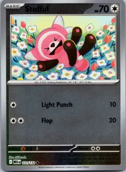 Stufful 111/132 - ME01: Mega Evolution Pokemon TCG NM Reverse Holofoil - Image 1