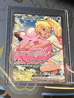 The Pokemon Company Lillie's Clefairy EX Full Art Holo 184/159 Sv09 Rare - Image 2