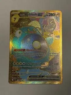 Iono's Bellibolt ex 188/159 Journey Together Gold Hyper Rare Pokemon TCG - MINT - Image 1