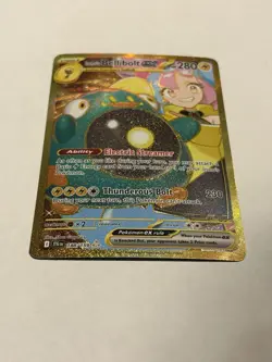 Iono's Bellibolt ex 188/159 Journey Together Gold Hyper Rare Pokemon TCG - MINT - Image 3
