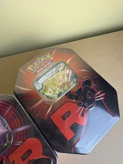 Pokemon TCG: Team Rocket Tin Destined Rivals - Set of 3 | New & Sealed - Image 2