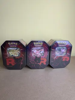 Pokemon TCG: Team Rocket Tin Destined Rivals - Set of 3 | New & Sealed - Image 4