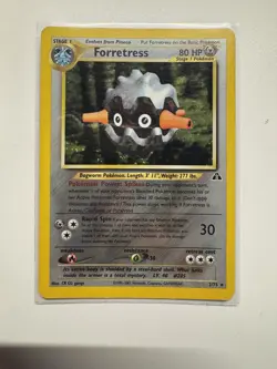 Forretress 21/75 Rare Neo Discovery Pokemon Unlimited Heavily Played - Image 1