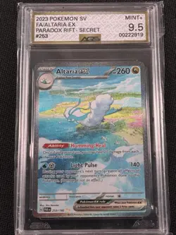 Pokemon TCG Altaria ex 253/182 Paradox Rift Special Illustration Rare AGS 9.5 - Image 1